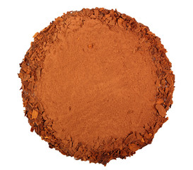 chocolate cake isolated on white background