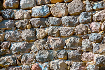handmade stone wall in Turkey