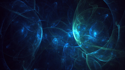 Fractal 3D rendering abstract light surreal background