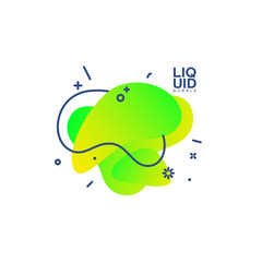 Modern abstract vector banner set. Flat geometric liquid form with various colors. Modern vector template, Template for the design of a logo, flyer or presentation. EPS 10