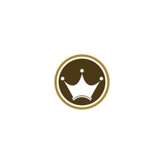 Crown logo template vector illustration