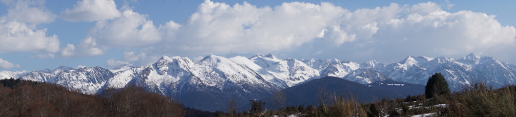 Plakat winter mountain landscape