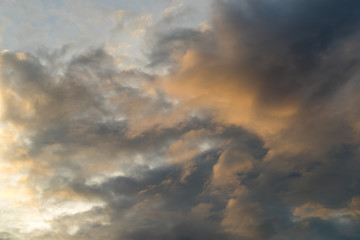 Obraz premium Picture of cloudscape, tranquil view flying beautiful natural colors