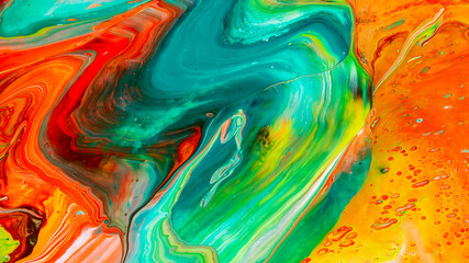 Colorful of acrylic color painting