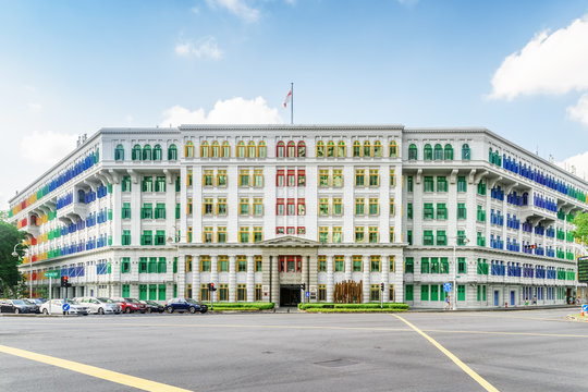 Main view of the Old Hill Street Police Station, Singapore