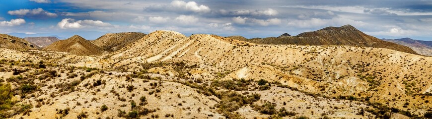Fototapeta na wymiar Panorama Wüste Tabernas in Andalusien