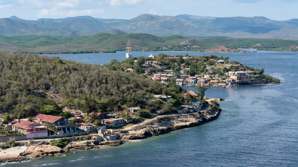 Fototapeta na wymiar cayo granma, island, landscape with the sea, santiago de cuba