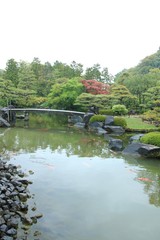 Fototapeta premium 姫路城西御屋敷跡庭園「好古園」