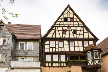 Half timbered house in Lauffen am Neckar,  Germany