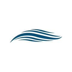 Wave logo template  vector icon