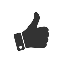 Thumb Icon. Illustration of Agree, Like or Okay As A Simple Vector Sign & Trendy Symbol for Design and Websites, Presentation or Mobile Application.