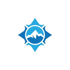 Mountain logo template vector icon