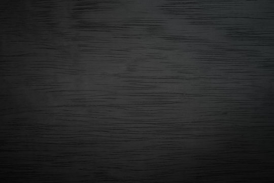 Abstract Vignette Black Wood Texture High Quality Close Up. Dark Furniture Plank Material Wallpaper. Blank Grunge Wooden Grain Surface Be Used Design As Background Or Board Luxury Floor Copy Space.