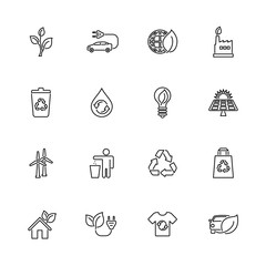 Ecological - Flat Vector Icons
