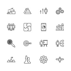 Strategy - Flat Vector Icons