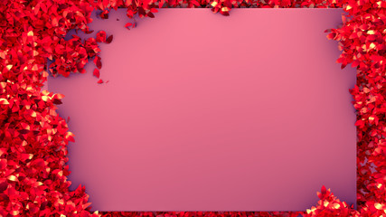 Elegant autumn background. 3d illustration, 3d rendering.