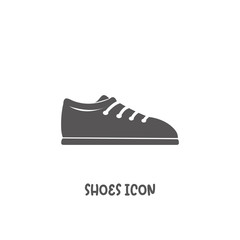 Shoes icon simple flat style vector illustration.