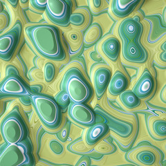 Soft, nice abstract background in bright colors. 3d illustration, 3d rendering.