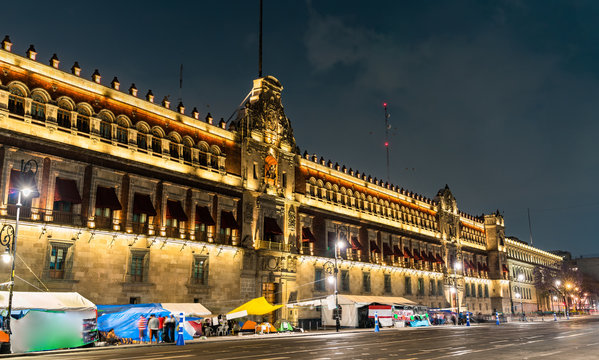 The National Palace In Mexico City