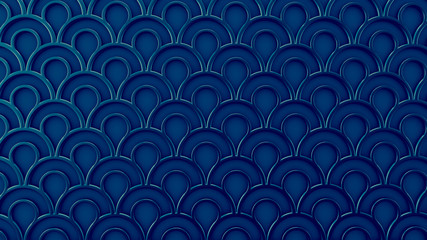 Interior pattern, architectural background. 3d illustration, 3d rendering.