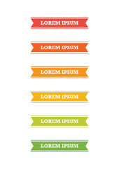 Colorful document headlines template