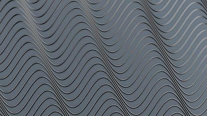 Interior pattern, architectural background. 3d illustration, 3d rendering.