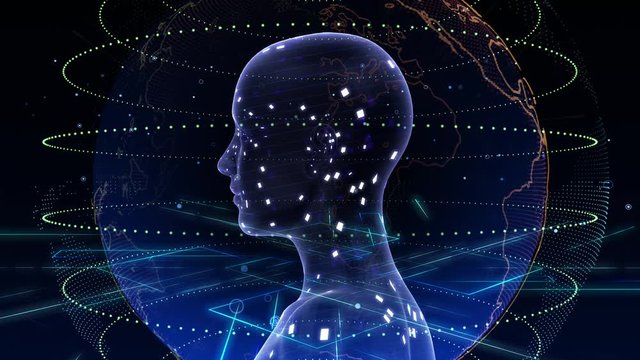 AI, artificial intelligence digital network technologies concepts Background.