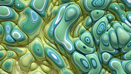 Soft, nice abstract background in bright colors. 3d illustration, 3d rendering.