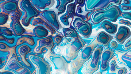 Bright background with a volumetric pattern and print. 3d illustration, 3d rendering.