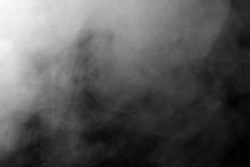 Fototapeta premium Abstract powder or smoke isolated on black background