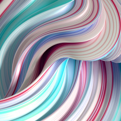 Elegant colored background with lines. 3d illustration, 3d rendering.