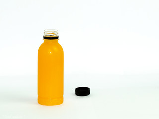 orange juice isolated on white background