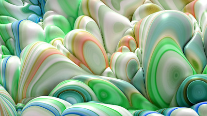 Fototapeta premium Soft, nice abstract background in bright colors. 3d illustration, 3d rendering.