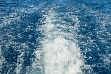 Foam waves blue sea water texture