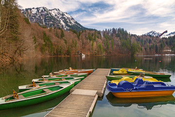 Boote - Freibergsee - Alpen - Bergsee - Oberstdorf - Allgäu