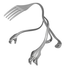 Fork Cartoon, Crouch