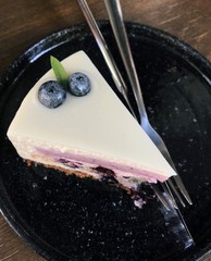 photo of food, a slice of mousse cake