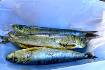 Sardines salées.