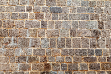 the texture of the stone walls, fortress, Montenegro