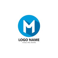 M Letter Logo Template vector illustration design 