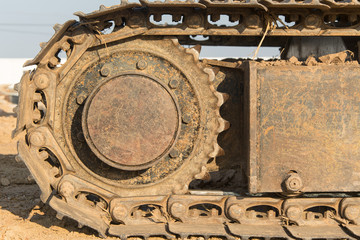 Wheel of excavator