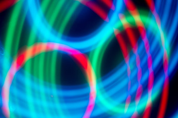 abstract blurred colored circles and lines, background