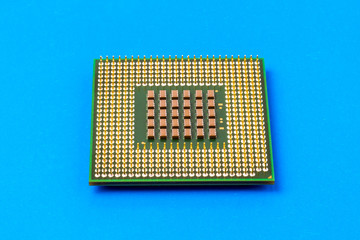 CPU on the blue surface