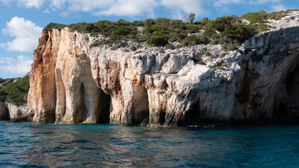 The blue Caves at Cape Skinari