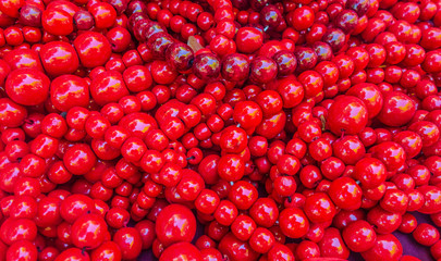 beads red necklace background