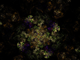 Imaginatory fractal background Image