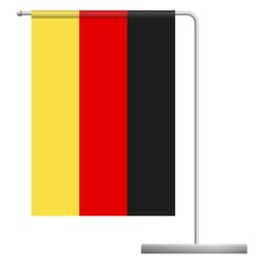 Germany flag on pole icon