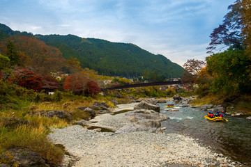 Fototapeta na wymiar Autumn season in Japan