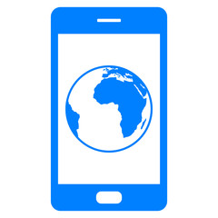 Globus und Smartphone