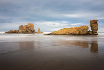 Fototapeta na wymiar Beach of Bayas, Asturias, Spain